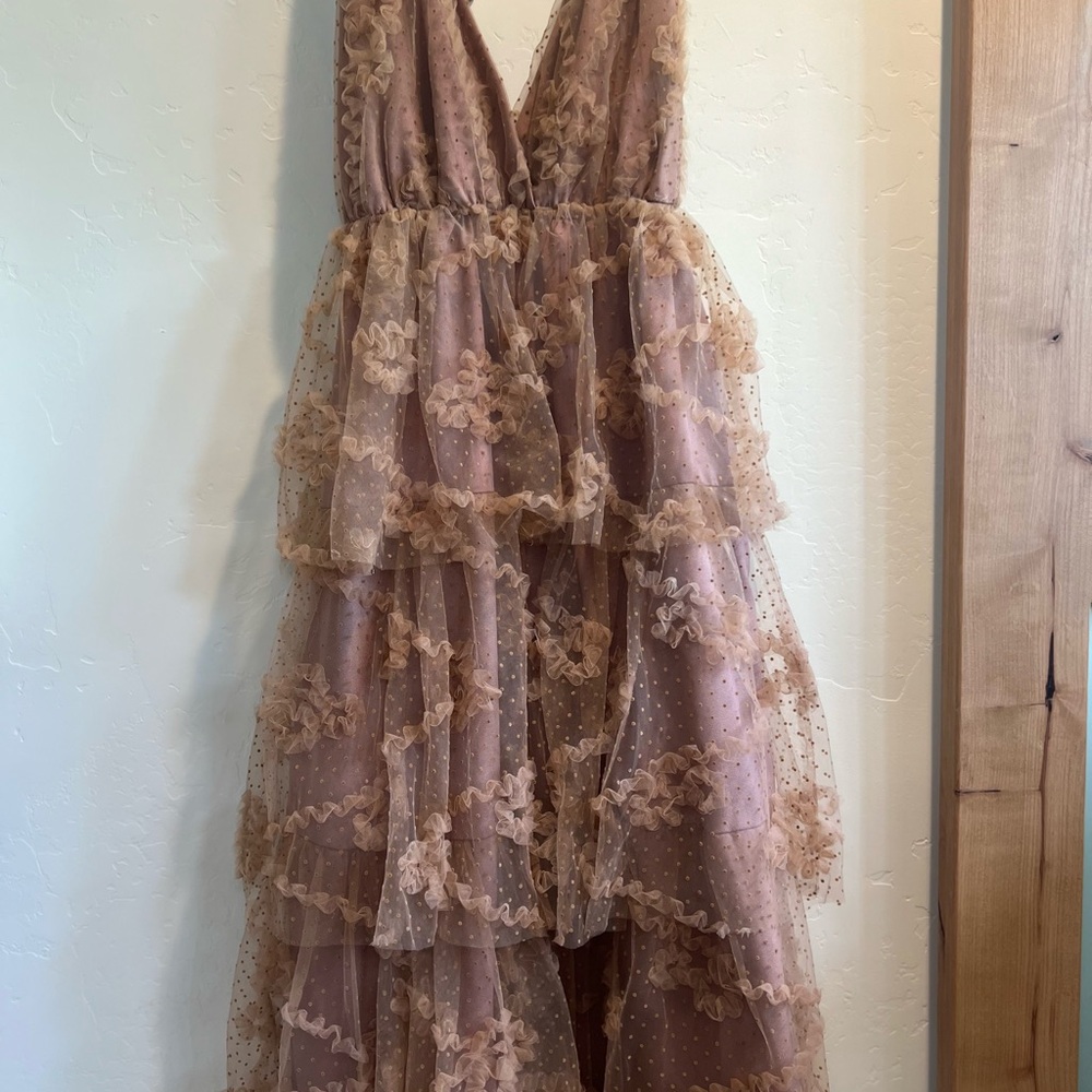 Just Me Layered Lace Dress